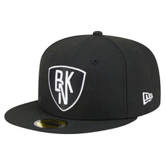 Black Brooklyn Nets Deceptor 59FIFTY Fitted Hat | NBA