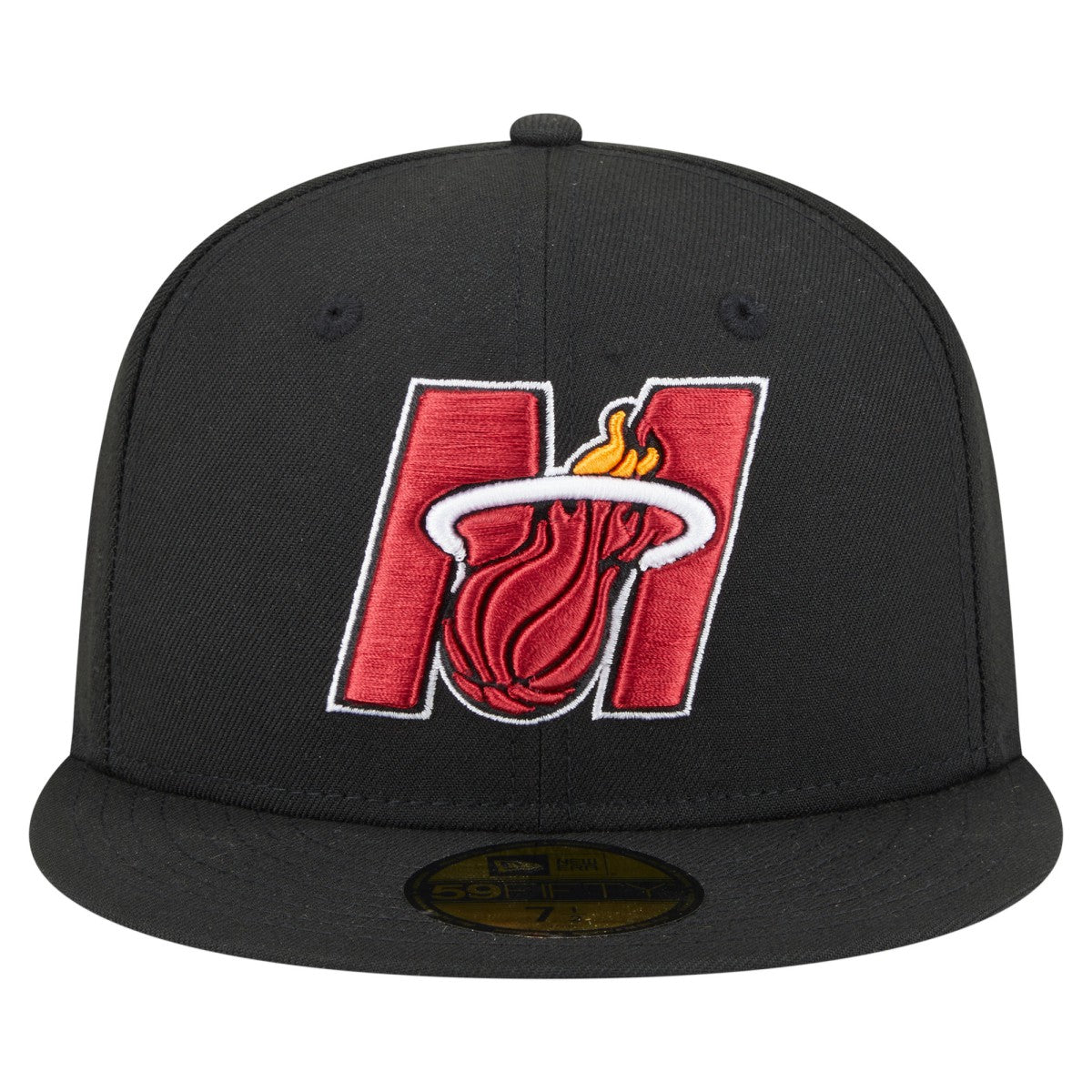 Black Miami Heat Deceptor 59FIFTY Fitted Hat | NBA