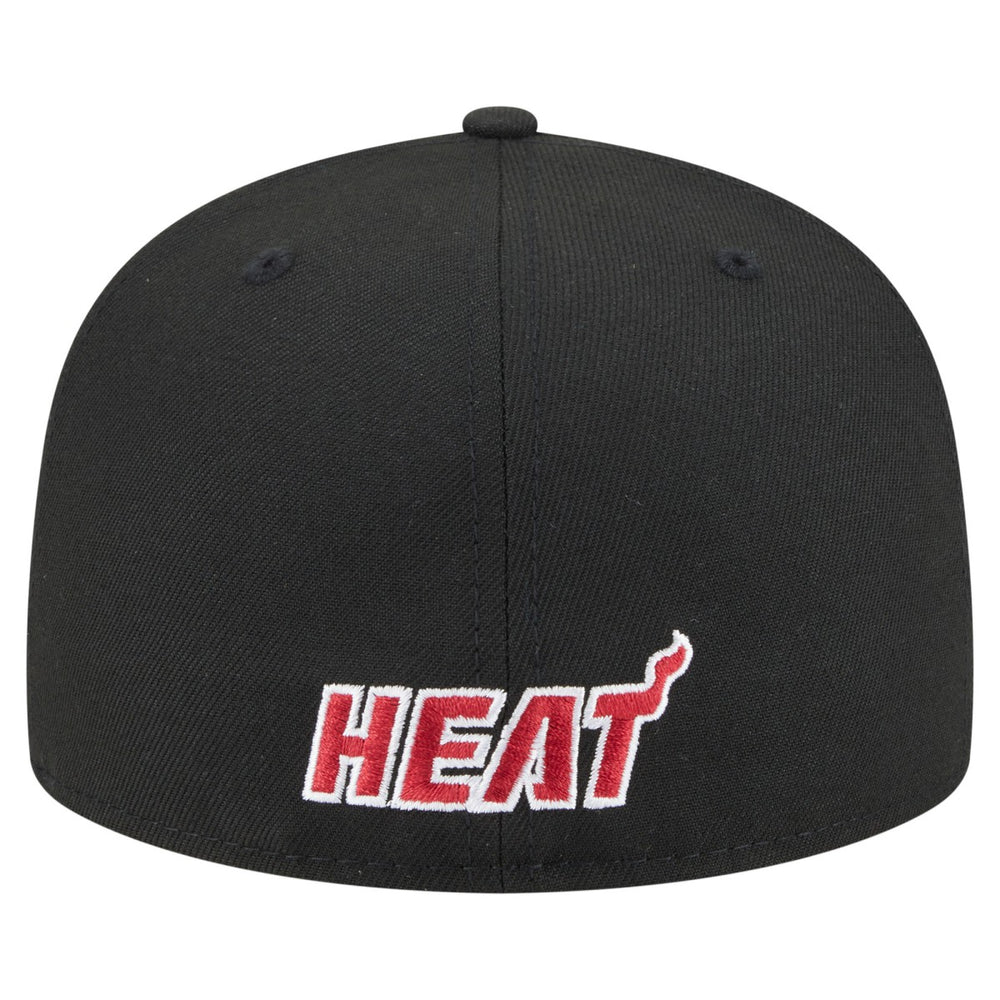 Black Miami Heat Deceptor 59FIFTY Fitted Hat | NBA