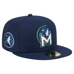 Navy Minnesota Timberwolves Deceptor 59FIFTY Fitted Hat | NBA