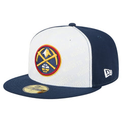 White/Navy Denver Nuggets Repeat 59Fifty Fitted Hat sale | NBA