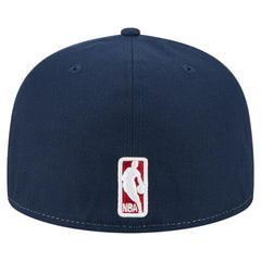 White/Navy Denver Nuggets Repeat 59Fifty Fitted Hat sale | NBA