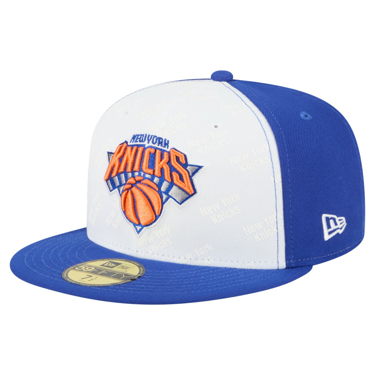 White/Blue New York Knicks Repeat 59Fifty Fitted Hat | NBA