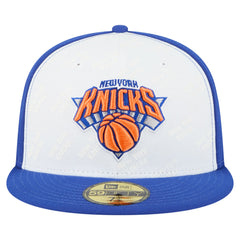 White/Blue New York Knicks Repeat 59Fifty Fitted Hat | NBA