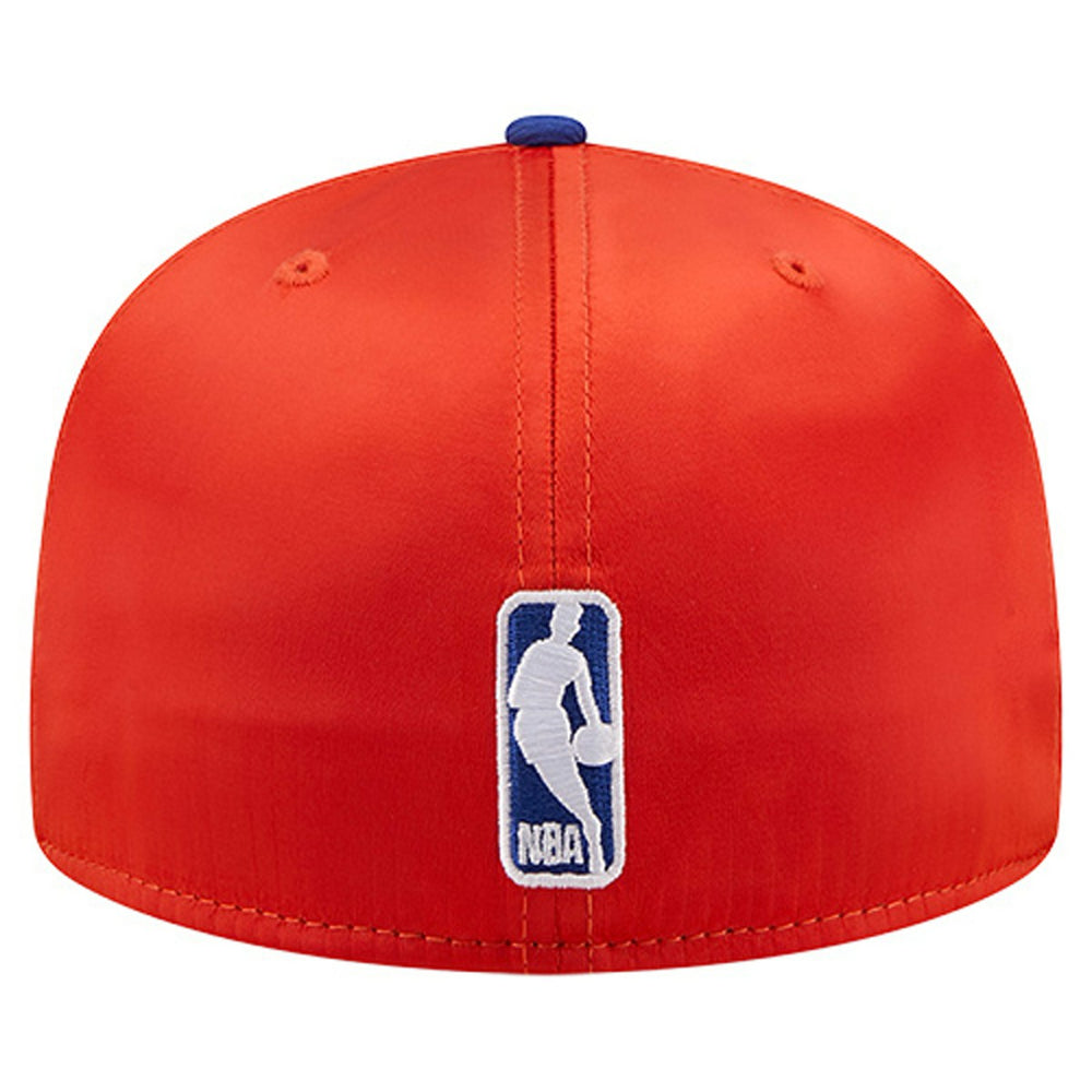 Orange/Blue New York Knicks Satin Two-Tone 59FIFTY Fitted Hat | NBA