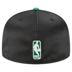 Black/Kelly Green Boston Celtics Satin Two-Tone 59FIFTY Fitted Hat | NBA