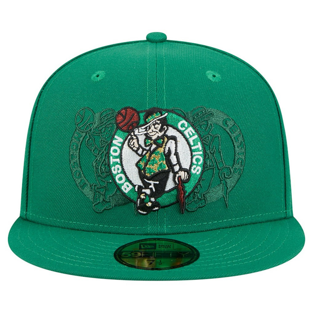 Kelly Green Boston Celtics Tri-Hit 59Fifty Fitted Hat | NBA