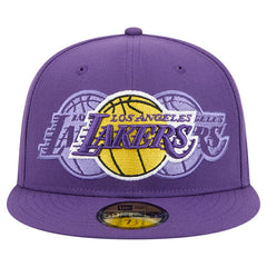 Purple Los Angeles Lakers Tri-Hit 59Fifty Fitted Hat | NBA