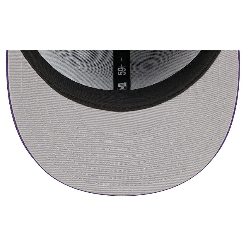 Purple Los Angeles Lakers Tri-Hit 59Fifty Fitted Hat | NBA