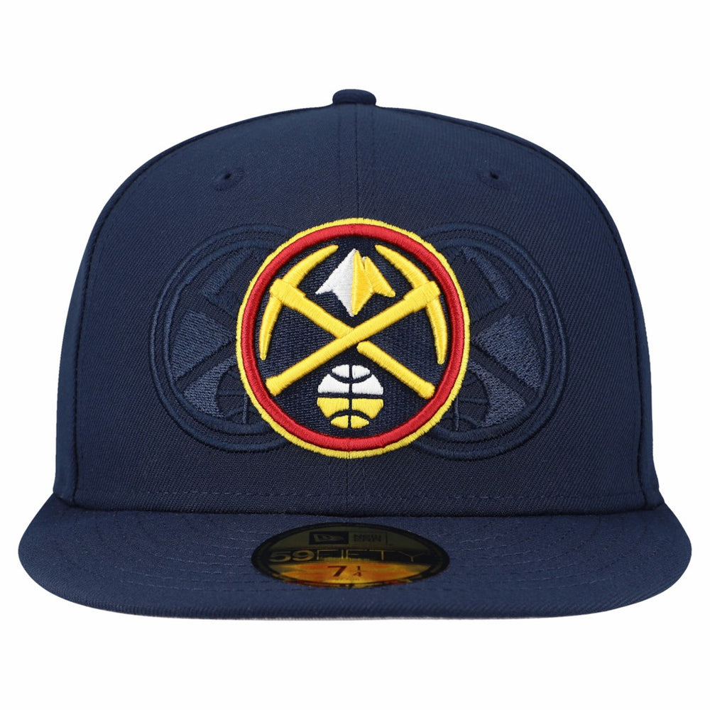 Navy Denver Nuggets Tri-Hit 59Fifty Fitted Hat sale | NBA