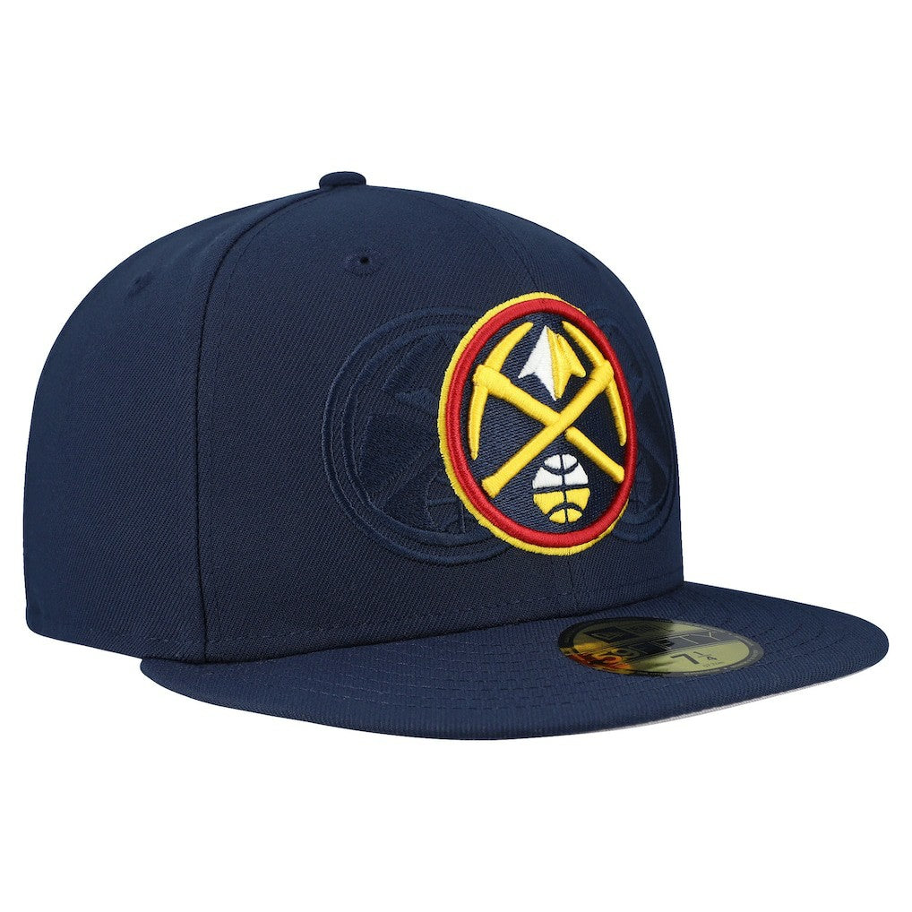 Navy Denver Nuggets Tri-Hit 59Fifty Fitted Hat sale | NBA