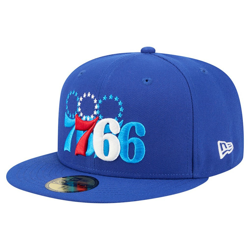Royal Philadelphia 76ers Tri-Hit 59Fifty Fitted Hat | NBA