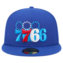 Royal Philadelphia 76ers Tri-Hit 59Fifty Fitted Hat | NBA