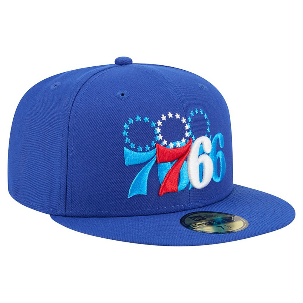 Royal Philadelphia 76ers Tri-Hit 59Fifty Fitted Hat | NBA