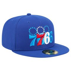 Royal Philadelphia 76ers Tri-Hit 59Fifty Fitted Hat | NBA