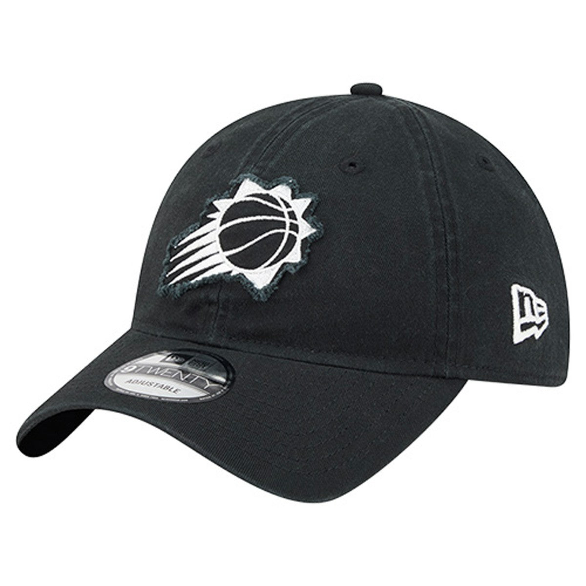 Black Phoenix Suns Stamp Fabric Applique 9TWENTY Adjustable Hat | NBA