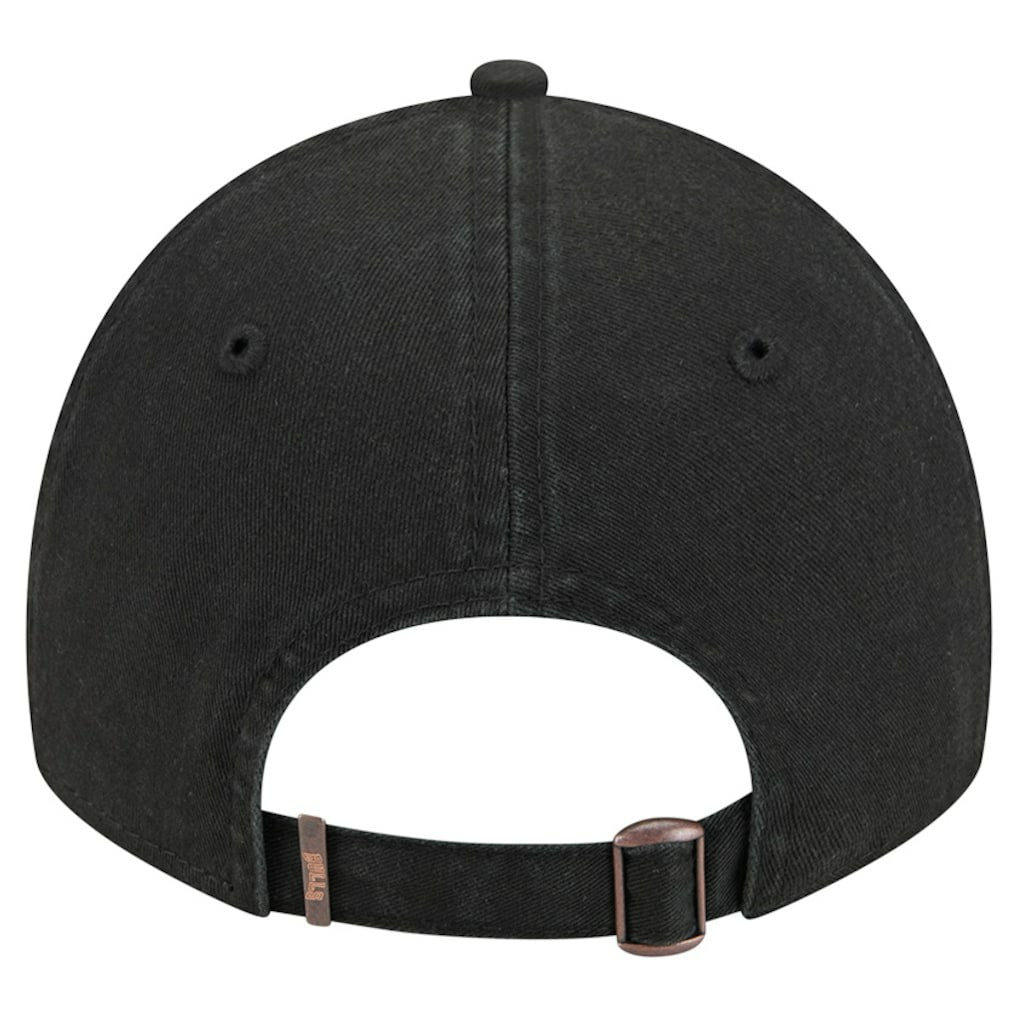 Black Chicago Bulls Stamp Fabric Applique 9TWENTY Adjustable Hat | NBA