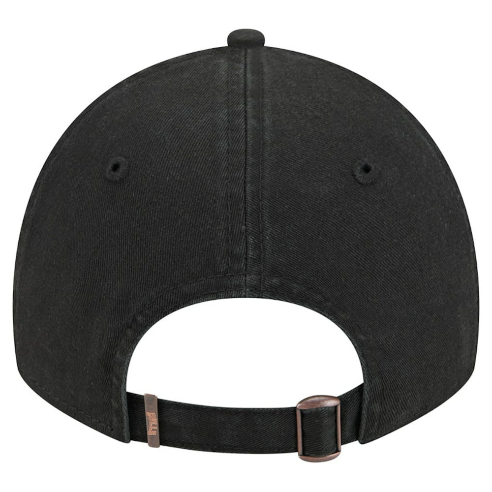 Black Chicago Bulls Stamp Fabric Applique 9TWENTY Adjustable Hat | NBA
