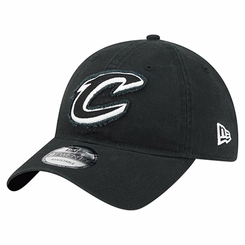 Black Cleveland Cavaliers Stamp Fabric Applique 9TWENTY Adjustable Hat sale | NBA