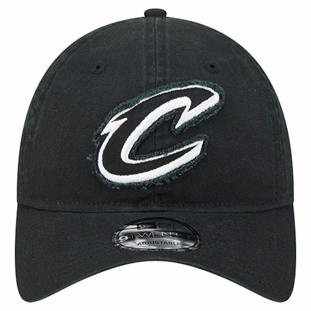 Black Cleveland Cavaliers Stamp Fabric Applique 9TWENTY Adjustable Hat sale | NBA