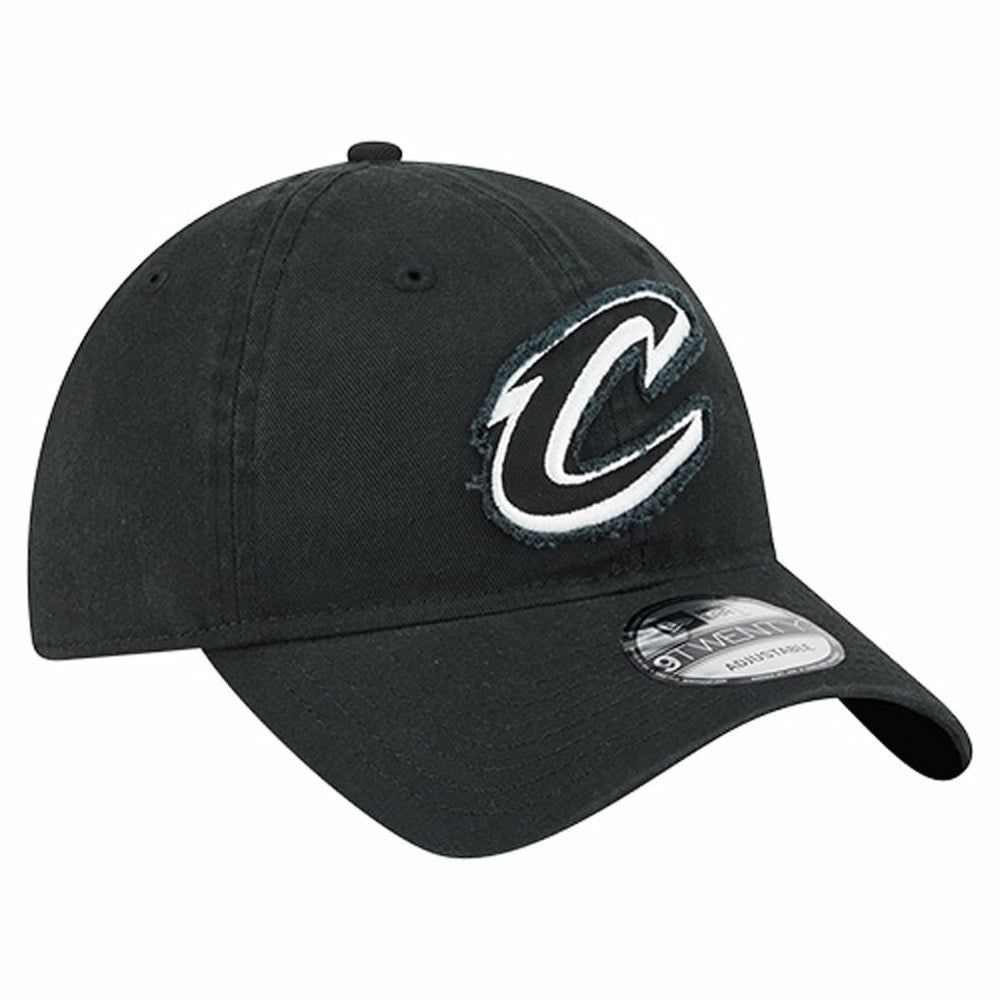 Black Cleveland Cavaliers Stamp Fabric Applique 9TWENTY Adjustable Hat sale | NBA
