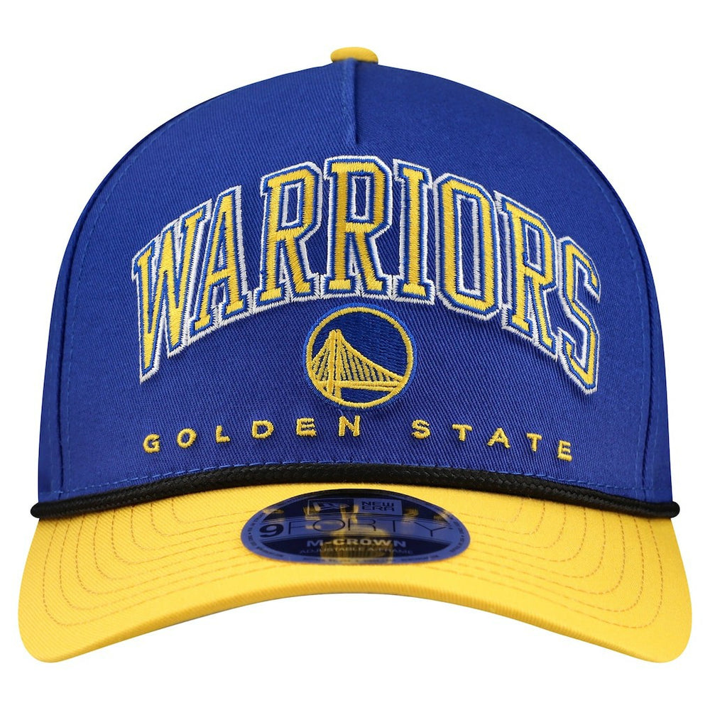 Royal Golden State Warriors Bold Arch COOLERA 9FORTY A-Frame M-Crown Adjustable Hat sale | NBA