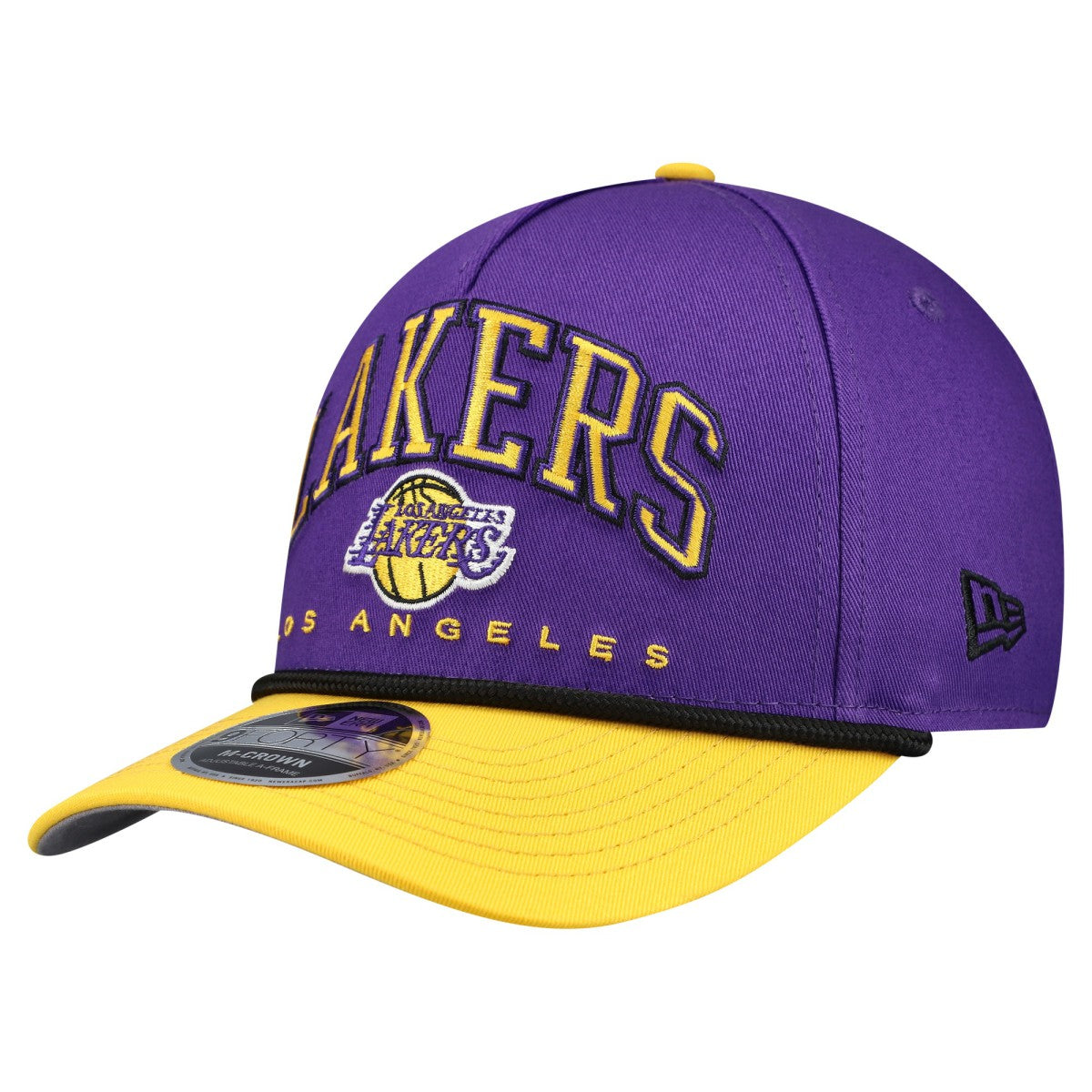 Purple Los Angeles Lakers Bold Arch COOLERA 9FORTY A-Frame M-Crown Adjustable Hat | NBA