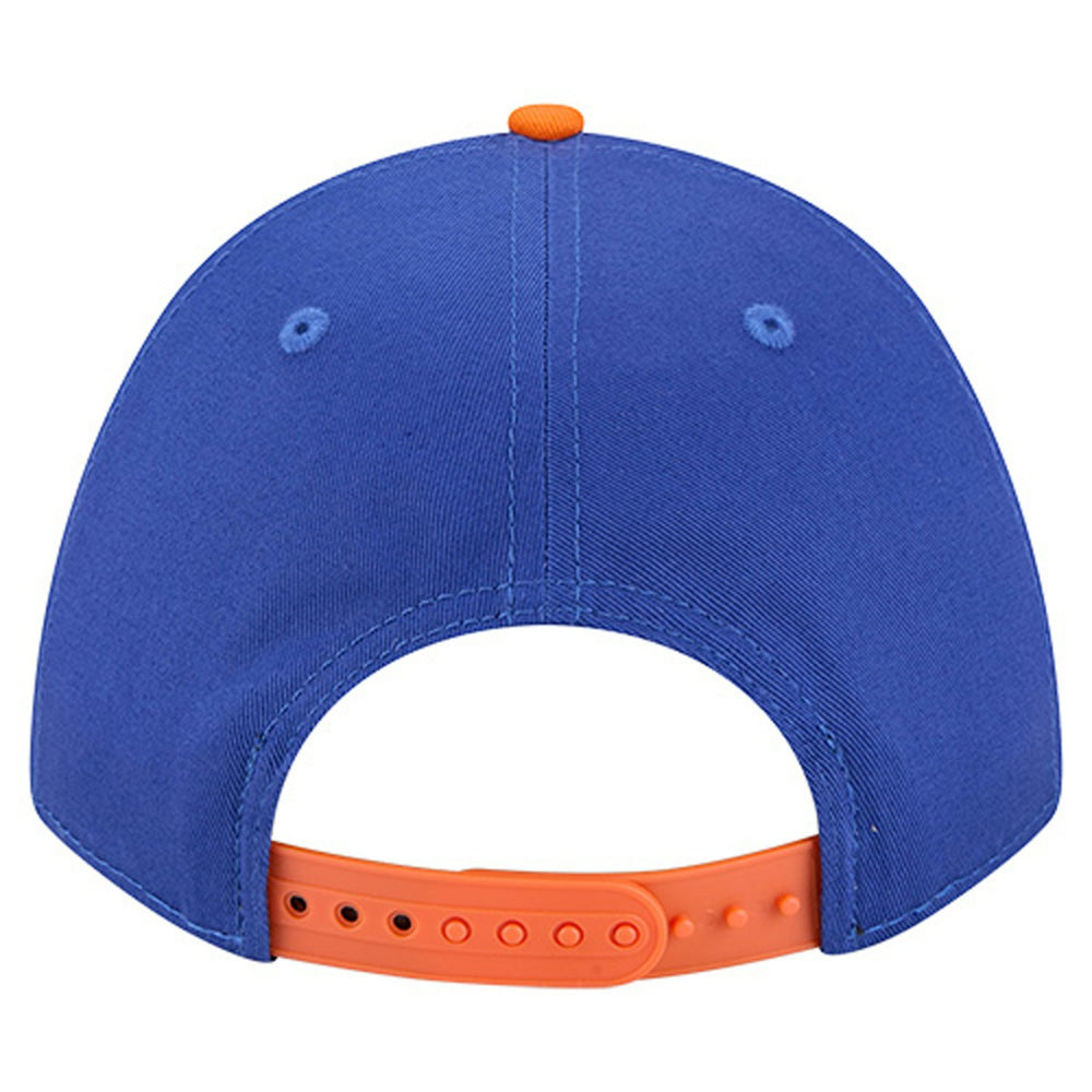 Blue New York Knicks Bold Arch COOLERA 9FORTY A-Frame M-Crown Adjustable Hat | NBA
