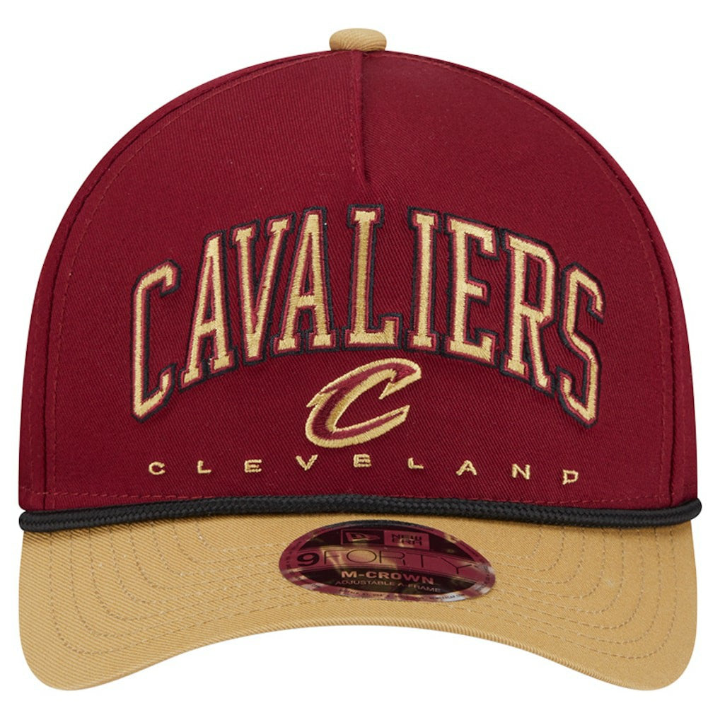Wine Cleveland Cavaliers Bold Arch COOLERA 9FORTY A-Frame M-Crown Adjustable Hat sale | NBA