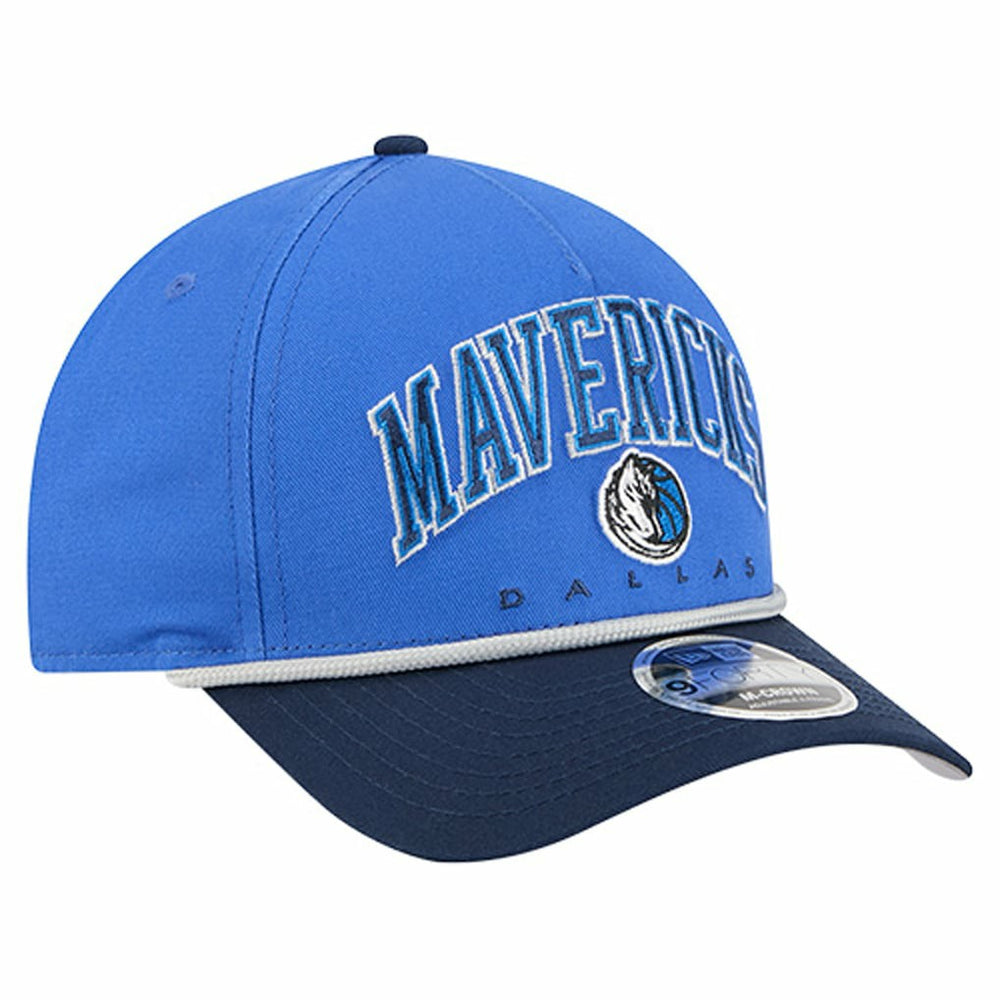 Blue Dallas Mavericks Bold Arch COOLERA 9FORTY A-Frame M-Crown Adjustable Hat sale | NBA