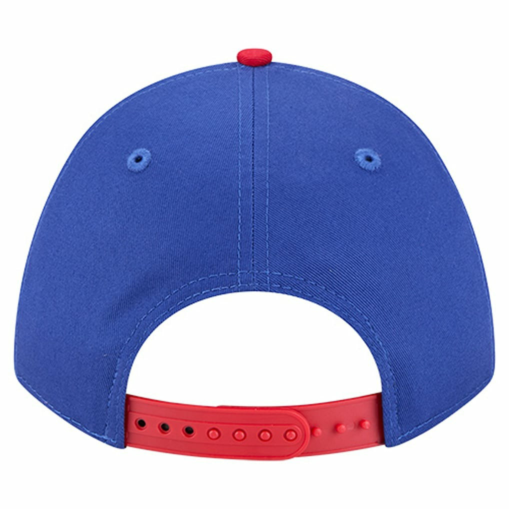 Royal Philadelphia 76ers Bold Arch COOLERA 9FORTY A-Frame M-Crown Adjustable Hat | NBA