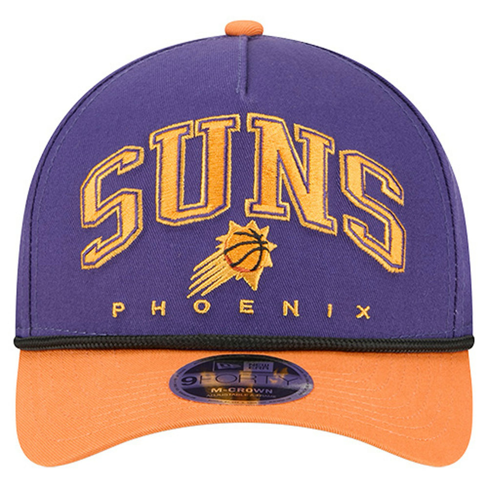 Purple Phoenix Suns Bold Arch COOLERA 9FORTY A-Frame M-Crown Adjustable Hat | NBA