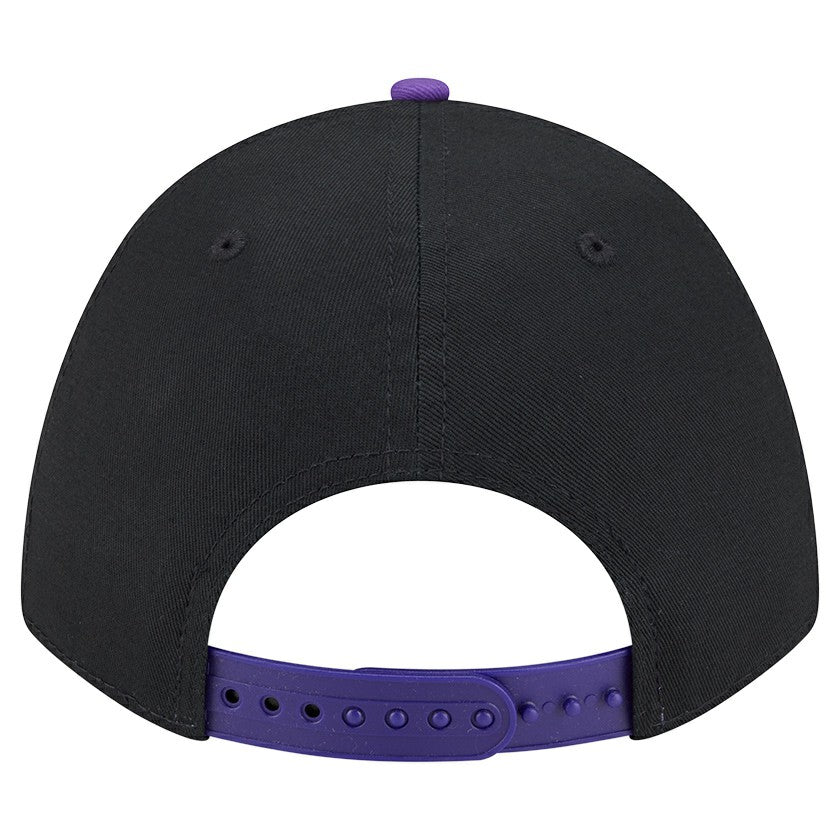 Black Sacramento Kings Bold Arch COOLERA 9FORTY A-Frame M-Crown Adjustable Hat | NBA