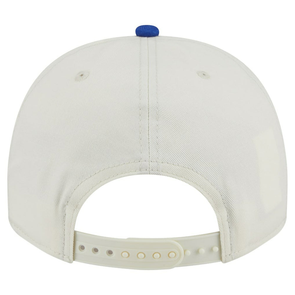 Cream/Royal Golden State Warriors Chainstitch 9FIFTY A-Frame Snapback Hat sale | NBA