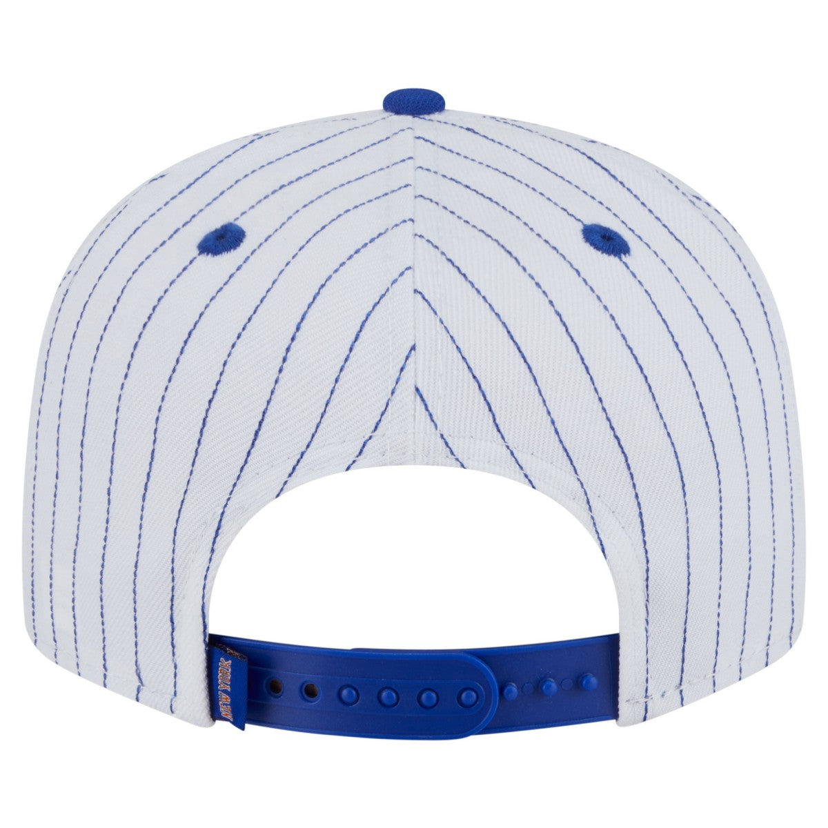 White New York Knicks Deceptor Pinstripe 9FIFTY Snapback Hat | NBA