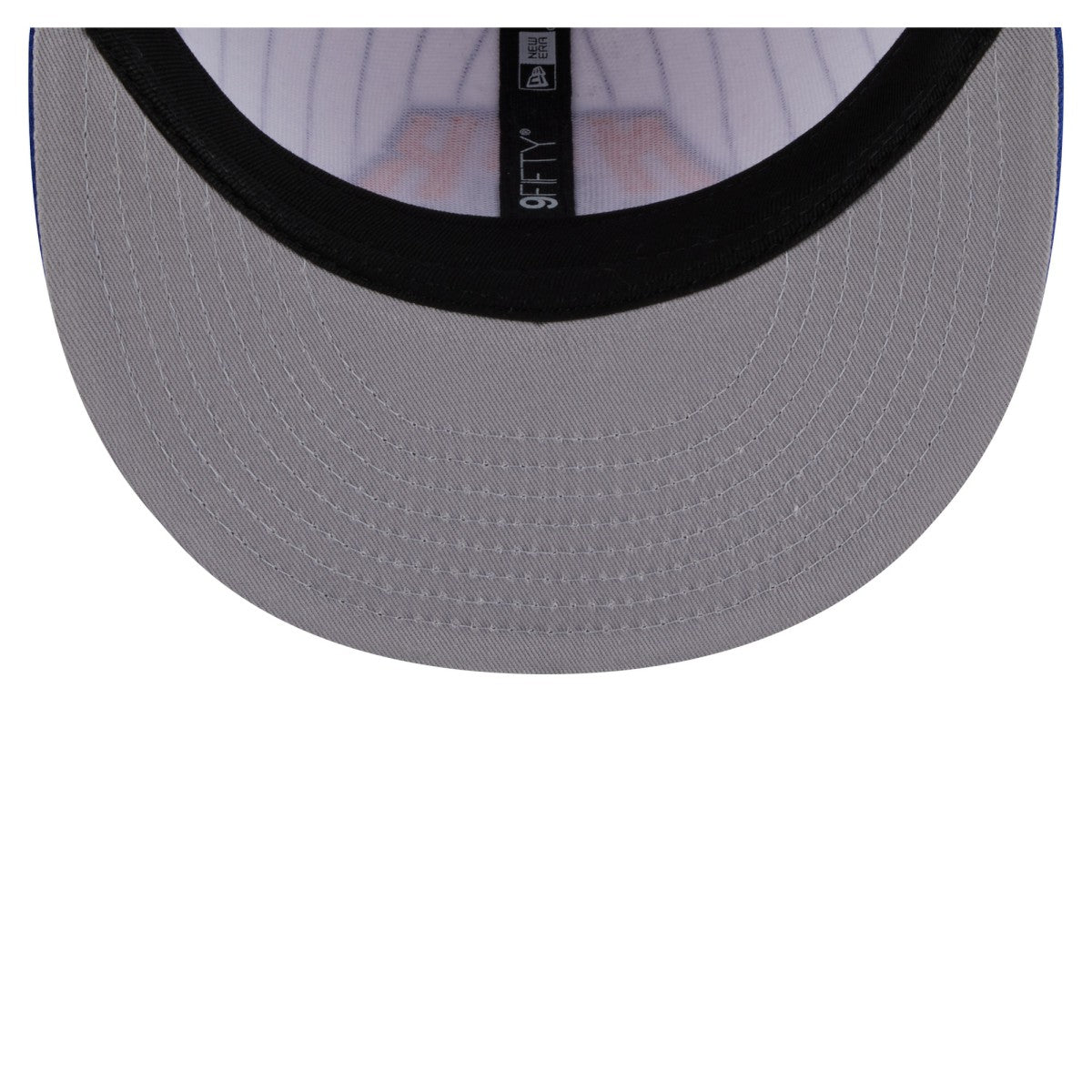 White New York Knicks Deceptor Pinstripe 9FIFTY Snapback Hat | NBA