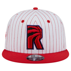 White Toronto Raptors Deceptor Pinstripe 9FIFTY Snapback Hat | NBA