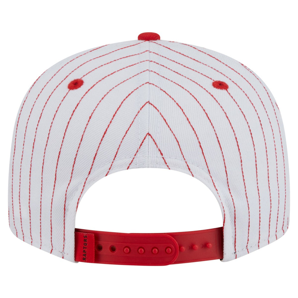 White Toronto Raptors Deceptor Pinstripe 9FIFTY Snapback Hat | NBA