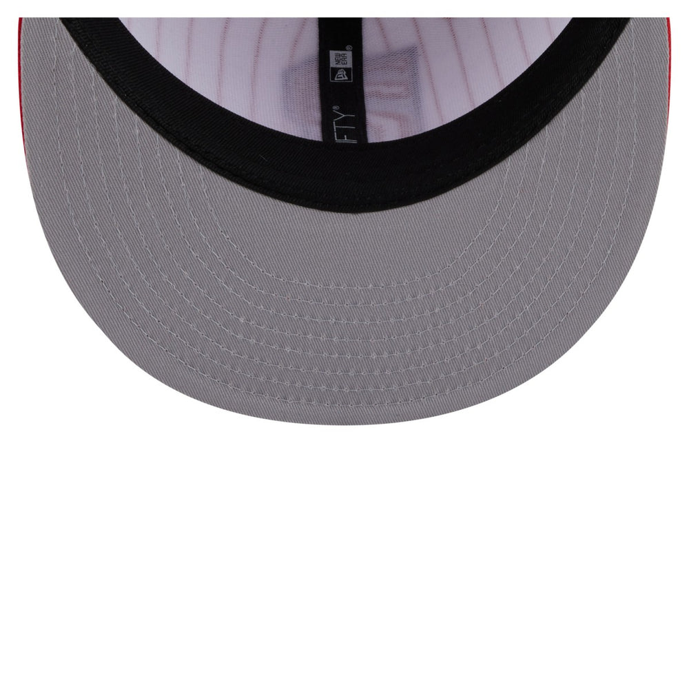 White Toronto Raptors Deceptor Pinstripe 9FIFTY Snapback Hat | NBA