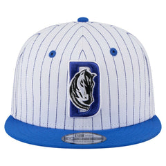 White Dallas Mavericks Deceptor Pinstripe 9FIFTY Snapback Hat sale | NBA