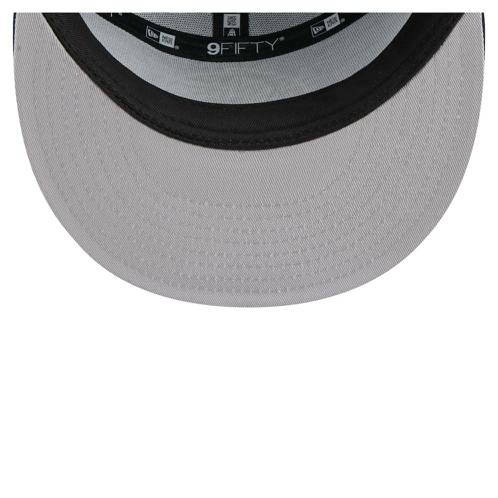 Blue/Navy Dallas Mavericks Outdoor Split Panel 9FIFTY Snapback Hat sale | NBA