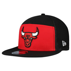 Red/Black Chicago Bulls Outdoor Split Panel 9FIFTY Snapback Hat | NBA