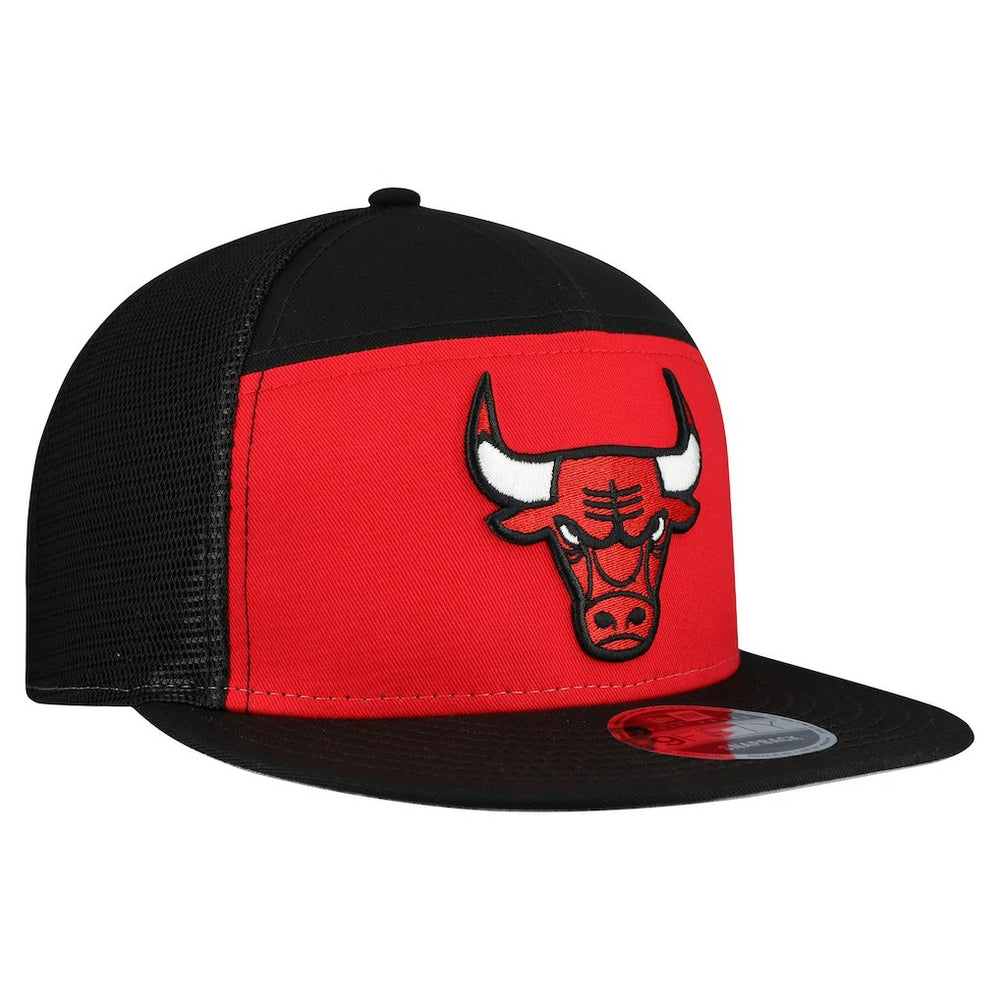 Red/Black Chicago Bulls Outdoor Split Panel 9FIFTY Snapback Hat | NBA