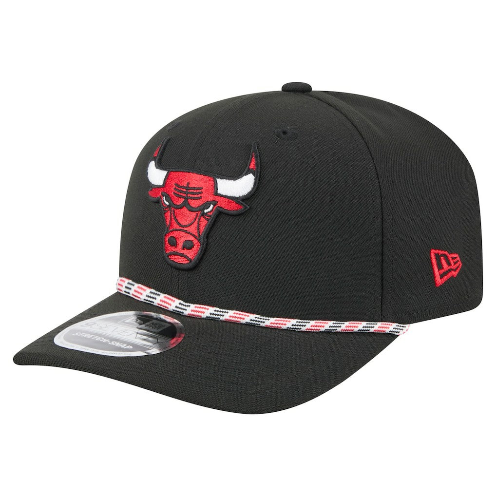 Black Chicago Bulls Rope 9SEVENTY Adjustable Hat | NBA