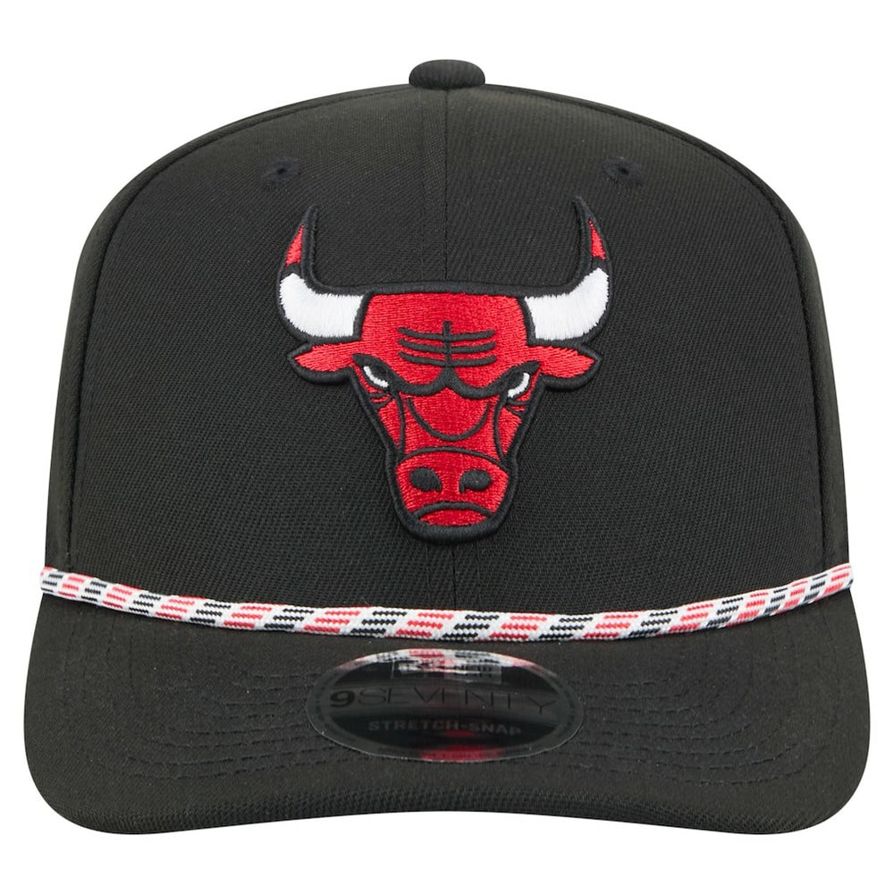 Black Chicago Bulls Rope 9SEVENTY Adjustable Hat | NBA