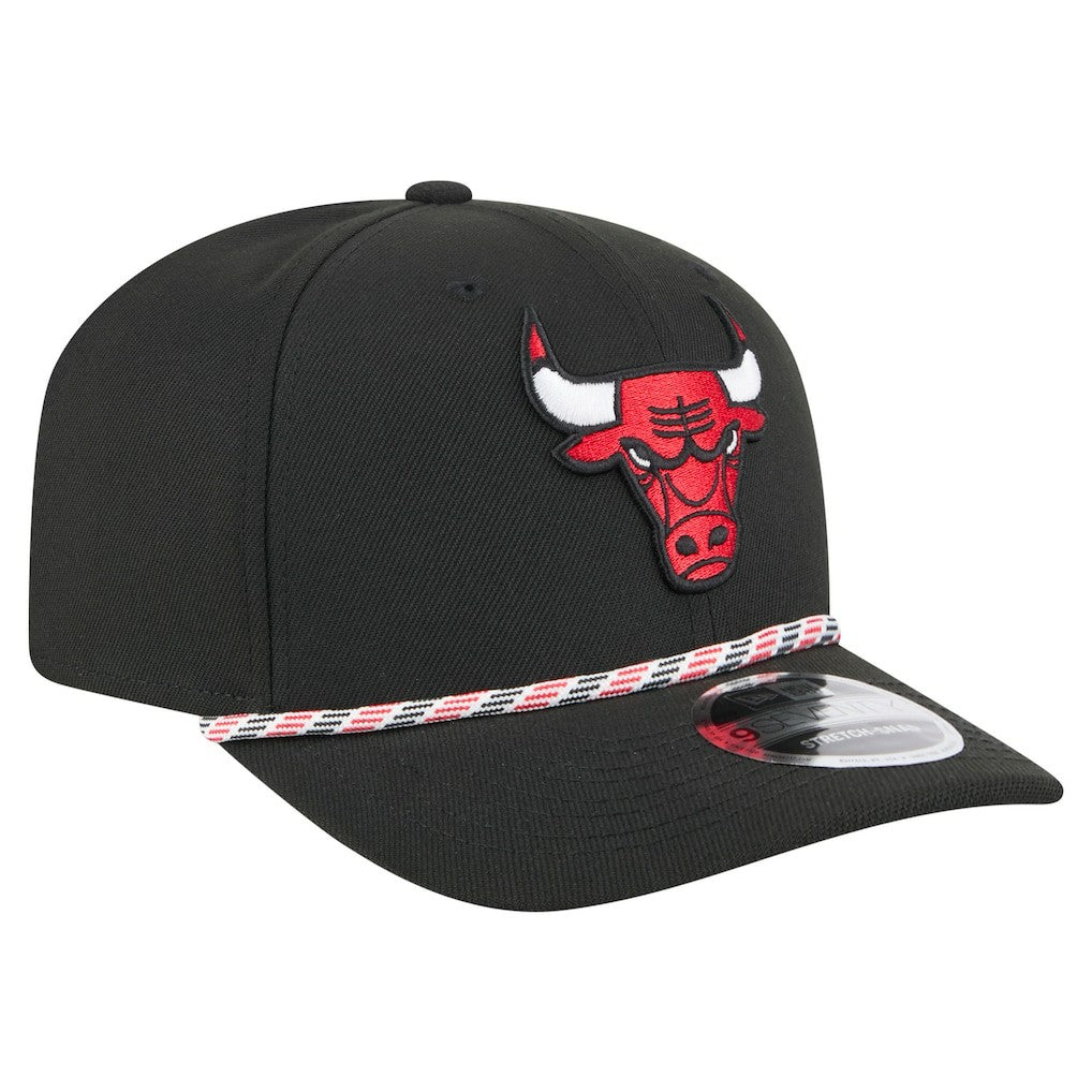 Black Chicago Bulls Rope 9SEVENTY Adjustable Hat | NBA