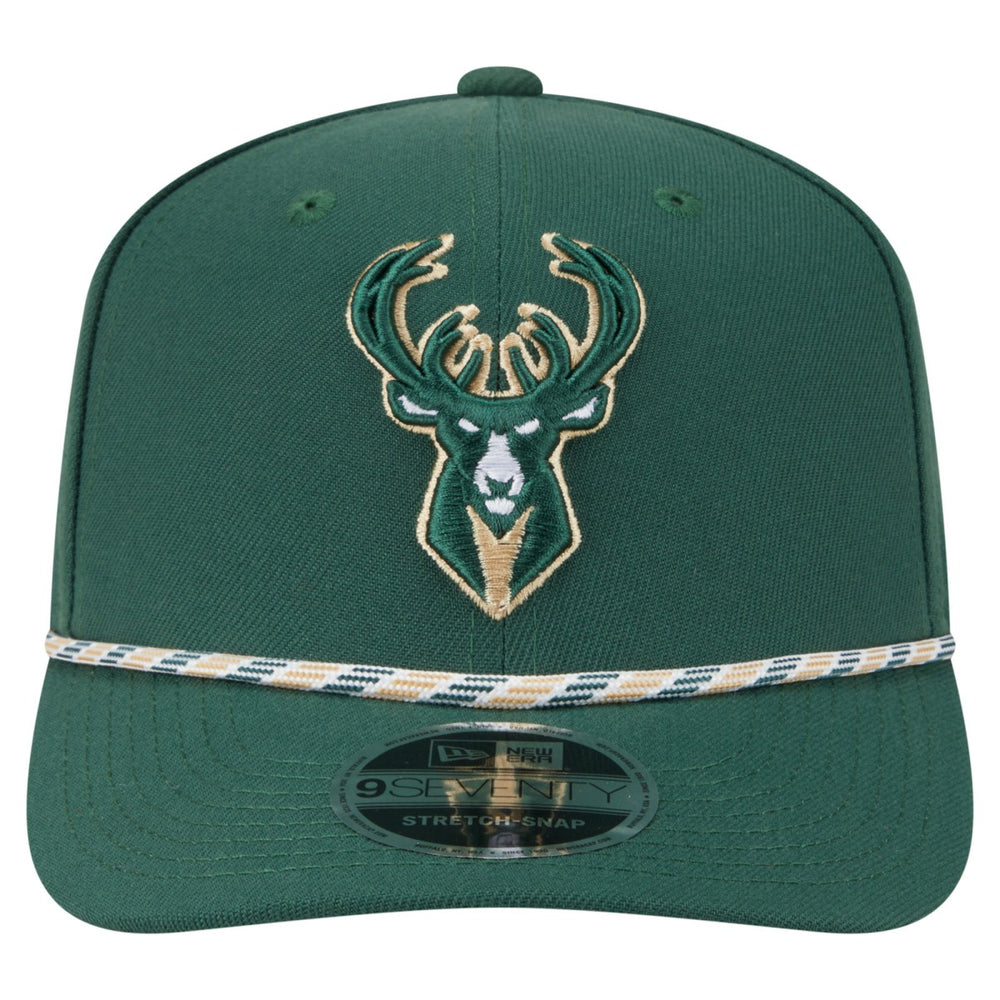 Hunter Green Milwaukee Bucks Rope 9SEVENTY Adjustable Hat | NBA