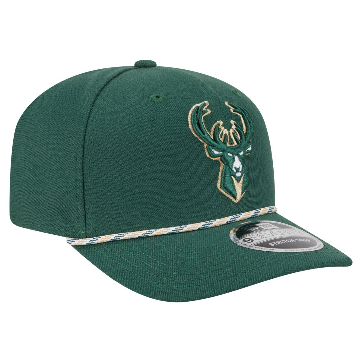 Hunter Green Milwaukee Bucks Rope 9SEVENTY Adjustable Hat | NBA