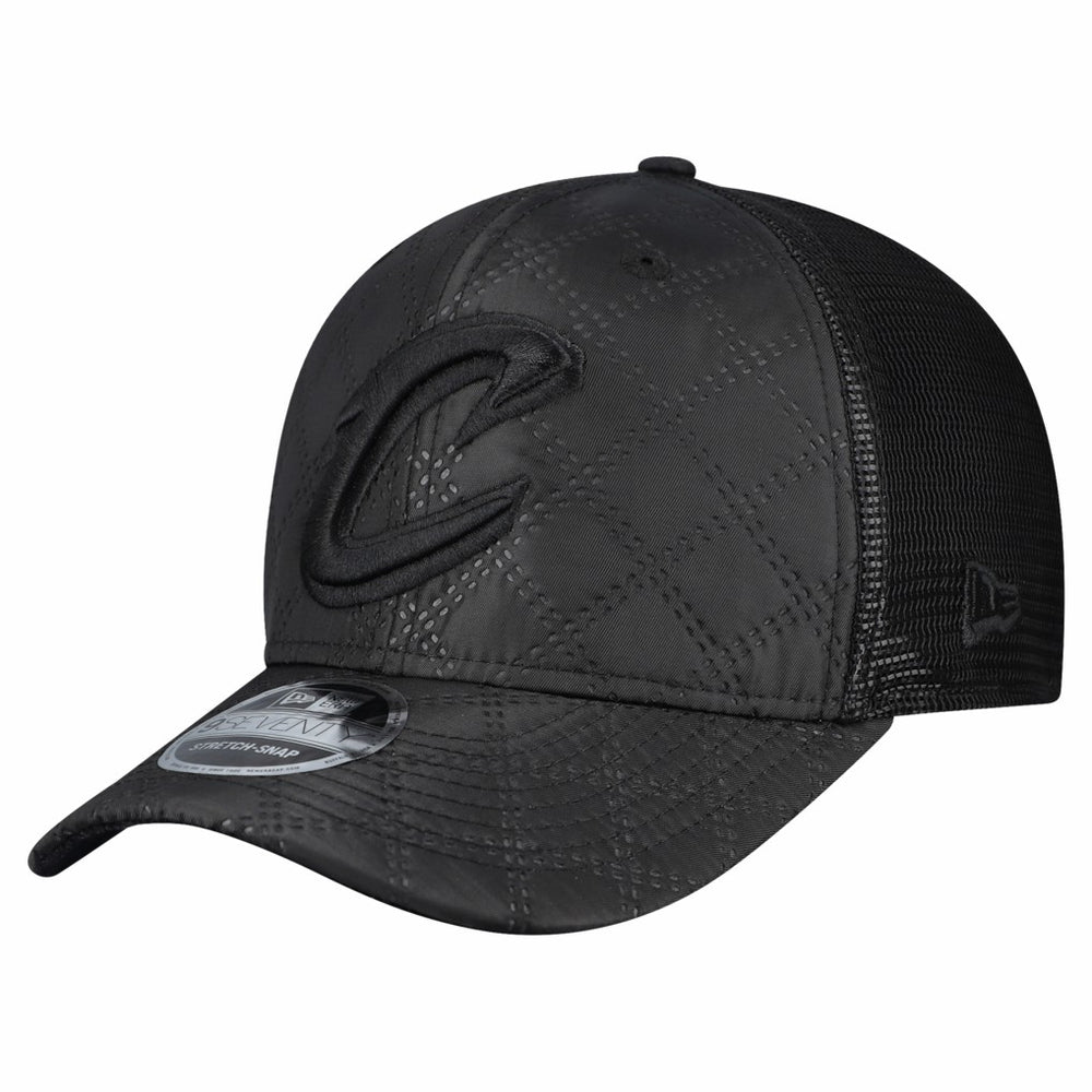 Black Cleveland Cavaliers Quilted 9SEVENTY Trucker Adjustable Hat sale | NBA