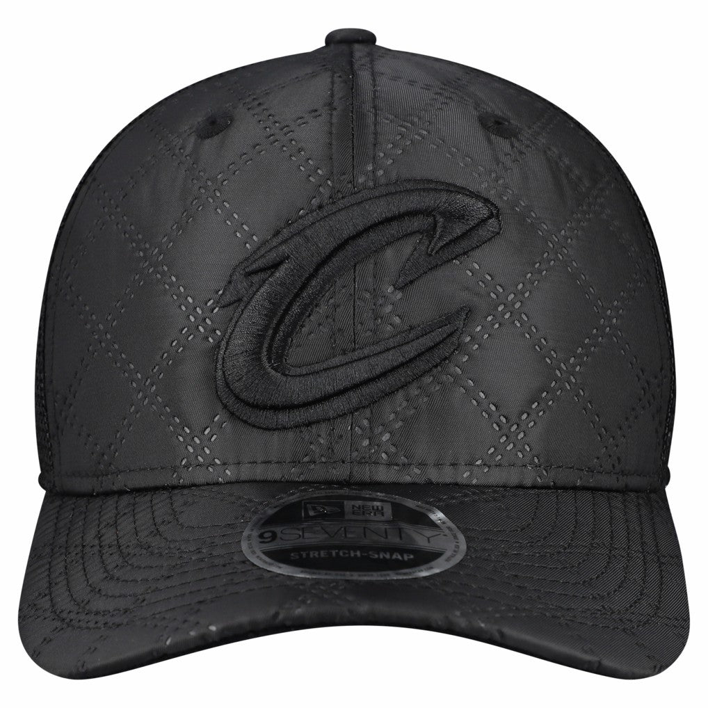 Black Cleveland Cavaliers Quilted 9SEVENTY Trucker Adjustable Hat sale | NBA